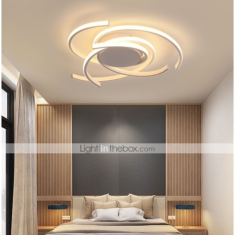 plafoniera a led 56 cm oro rosa verde khaki champaign oro deserto rose gold luci da incasso in alluminio gel di silice geometrico 72w dimmerabile con telecomando per la cucina illuminazione domestica camera da letto del 2025 a $197.99 –P1