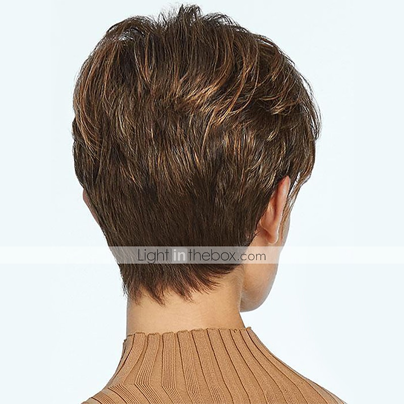 perruques brunes pour femmes perruque synthétique partie latérale bouclée perruque courte brun / bordeaux cheveux synthétiques 12 pouces design à la mode femmes synthétiques marron de 2025 ? $26.99 –P4