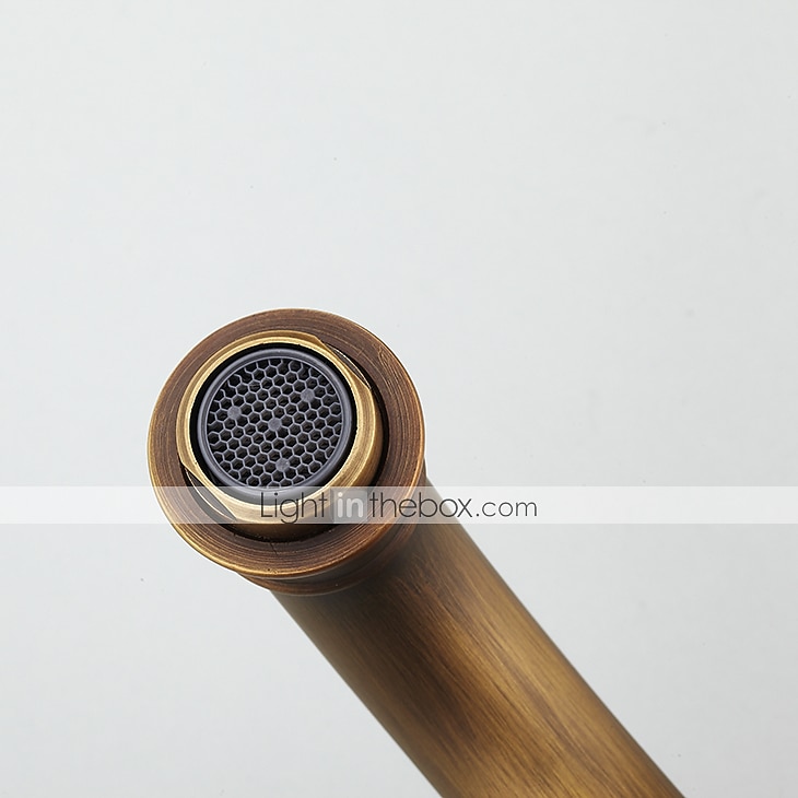 robinet de lavabo de salle de bain - laiton antique rotatif / central électrolytique mitigeur monotroubath taps de 2025 ? $97.99 –P15