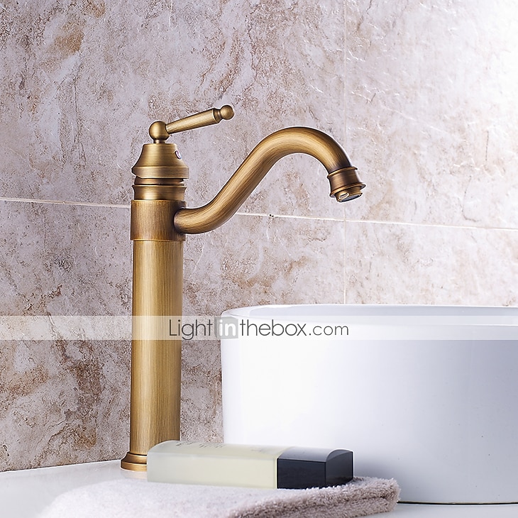 robinet de lavabo de salle de bain - laiton antique rotatif / central électrolytique mitigeur monotroubath taps de 2025 ? $97.99 –P3