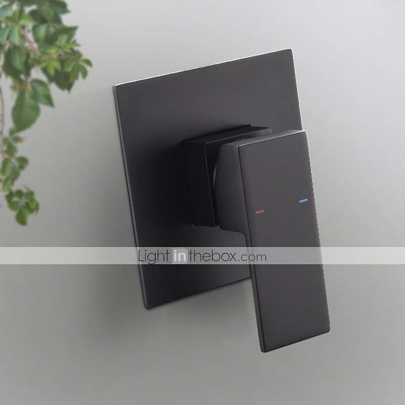 Robinet de lavabo de salle de bain mural, nouveau design cascade noir mitigeur robinets de bain à deux trous avec grande sortie et interrupteur réglable de débit et interrupteur chaud/froid de 2025 ? $372.59 –P5