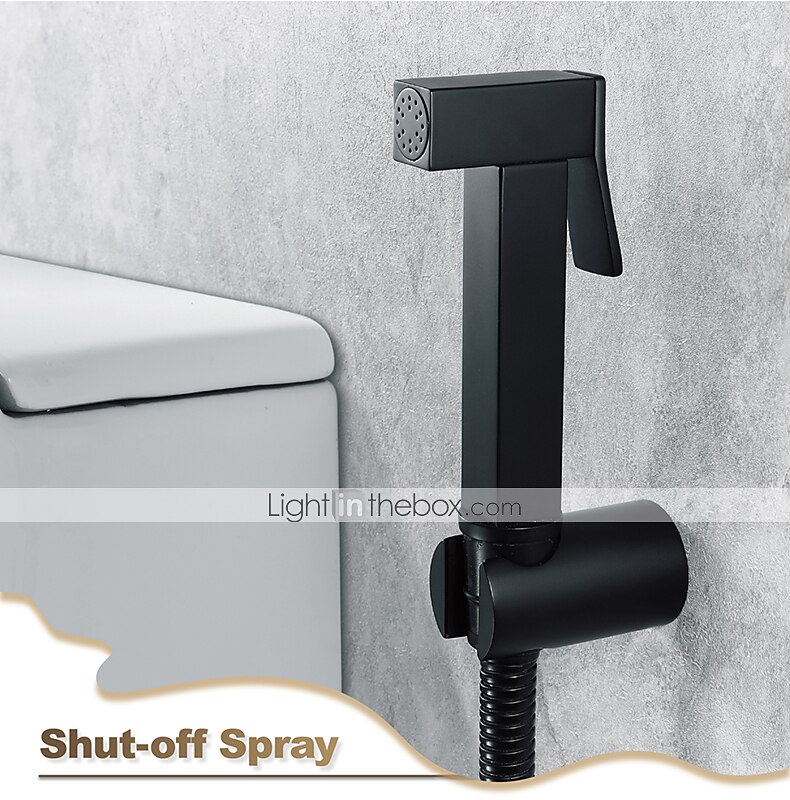 Copper Single Hole Bidet Black Toilet Handheld Bidet Sprayer Self-Cleaning Contemporary Cleaning Spray Gun Set 2026 - $106.99 –P1