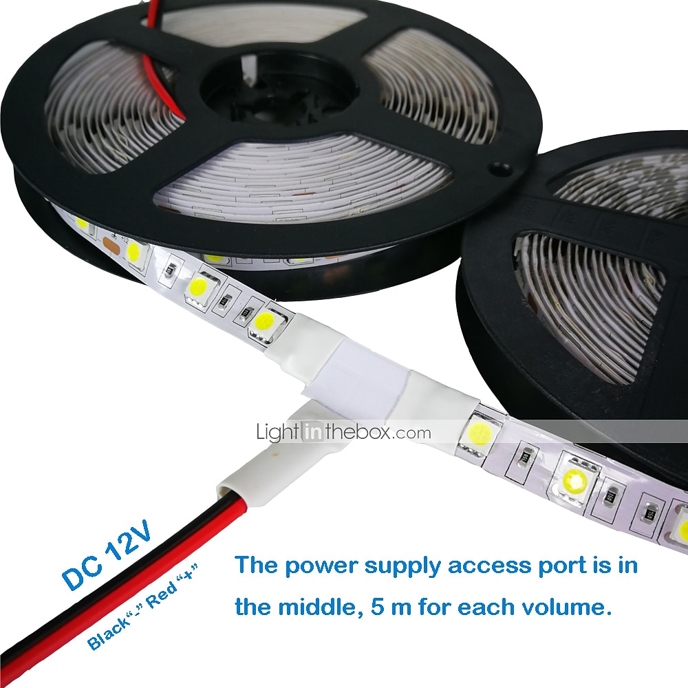 32.8ft 10m LED Light Strips Flexible Tiktok Lights Not-Waterproof 600 Units SMD 5050 10mm LEDs DC12V for Holiday Home Party Indoor Decoration 2025 - $18.99 –P1