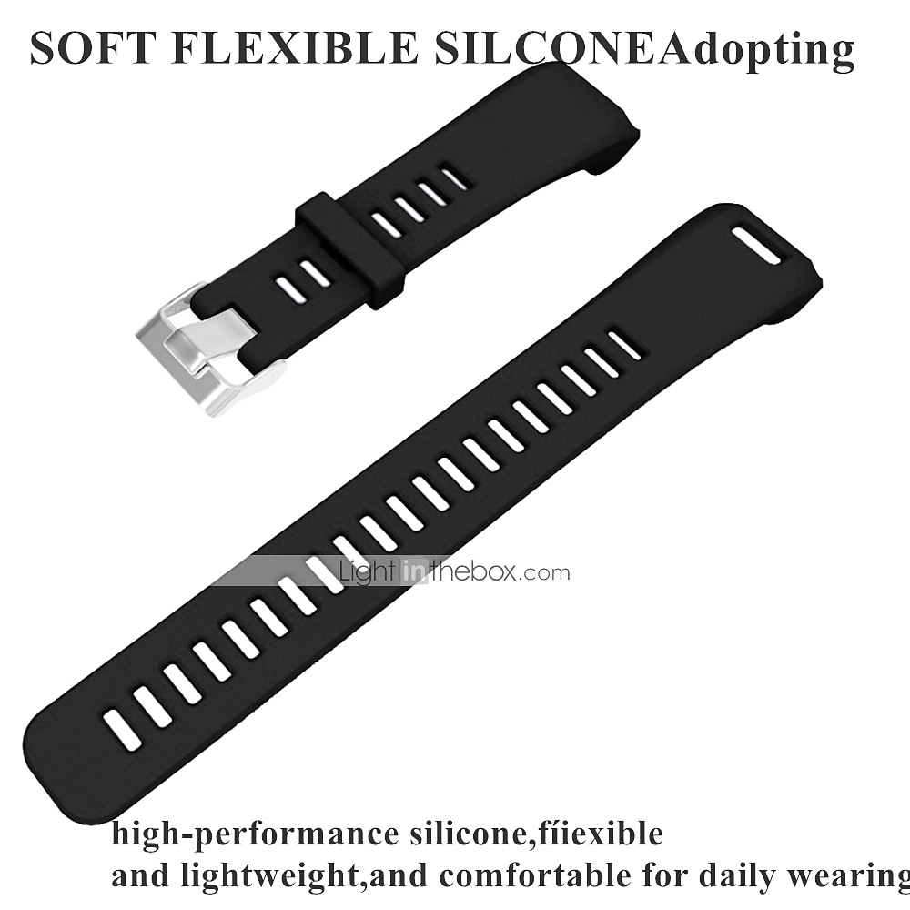 2025年 時計バンド のために ガーミン vivosmart HR+ / Approach X10 / X40 シリコーン 置換 ストラップ 弾性ある 調整可 高通気性 スポーツバンド リストバンド コレクション – $12.99 –P3