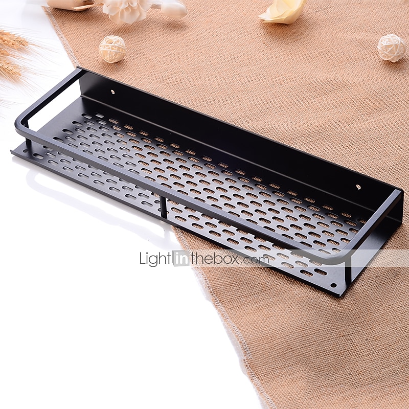 WC-Rack aus Aluminium, Wandbehang, schwarz, Hotel-Anhänger, rechteckig, Netz, blau, Bad-Accessoires 2025 - $31.99 –P2