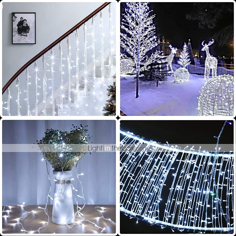 elegant bryllupsmottak fest 30m300lys lysslynge lys lampe for juletre ferie bryllupsfest dekorasjon kobles hvit blå flerfarget varm hvit 220-240v 1 stk 2025 - $18.49 –P4