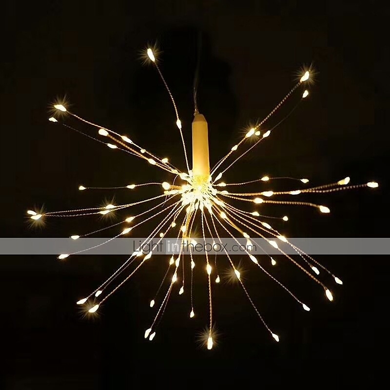 led אורות נצנצים starburst diy חיצוני עמיד למים אורות מחרוזת פיות 8 מצבים עם שלט רחוק למסיבת חתונה עיצוב חדר שינה לחג המולד 4 חבילות 2 חבילות 1 חבילה 2025 - $20.99 –P2