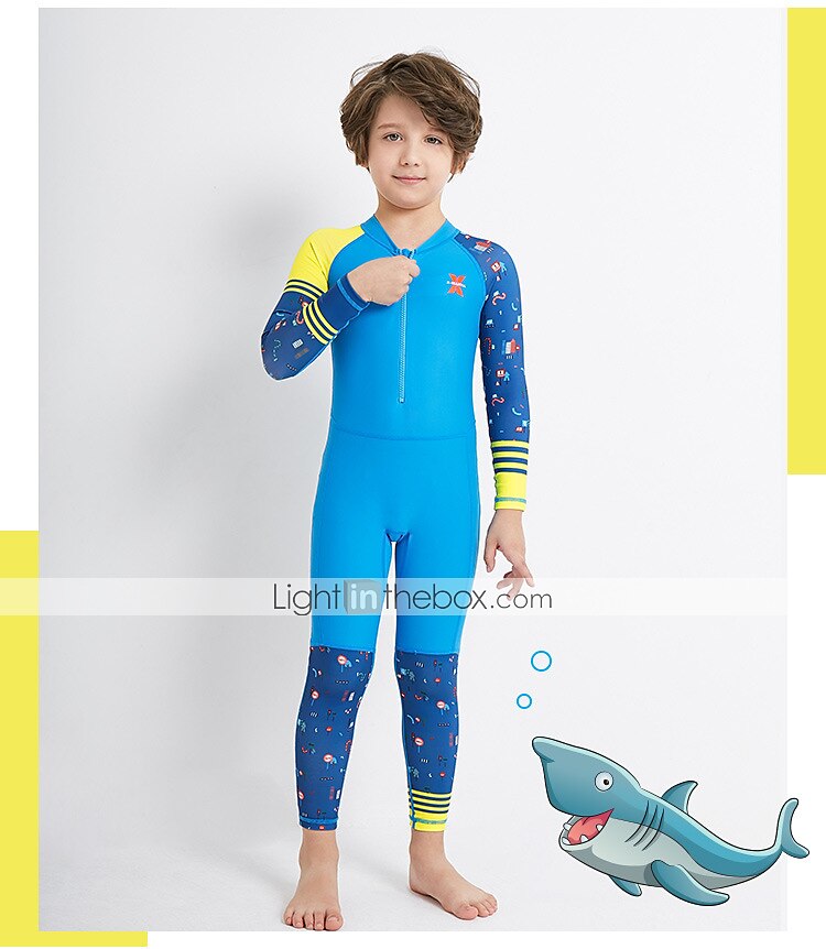 HISEA Wetsuit Kids Girls Boy 2.5mm Full Length One-Pieces UV Protection Swimsuit for Swimming lession,Beach Holiday 