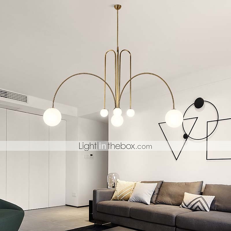 130 cm enkelt design lysekrone metall geometrisk industriell nyhet malt finish kunstnerisk 110-120v 220-240v 2025 - $461.89 –P1