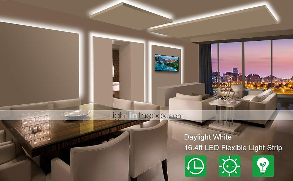 5m 16.4ft bande lumineuse led étanche flexible 300 leds 2835 smd blanc chaud blanc froid rouge bleu vert pour chambre maison cuisine fête tv rétro-éclairage découpable dc 12v ip65 auto-adhésif de 2025 ? $8.49 –P6