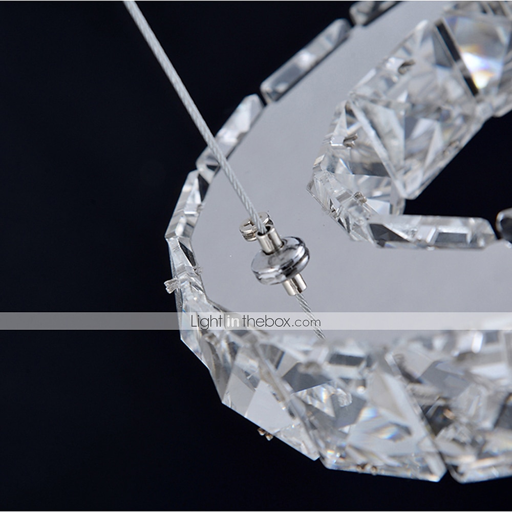 3 anneaux led lustre en cristal luminaires suspendus luminaires suspendus éclairage colgante lampe lustre moderne 110-120v 220-240v de 2025 ? $419.99 –P1