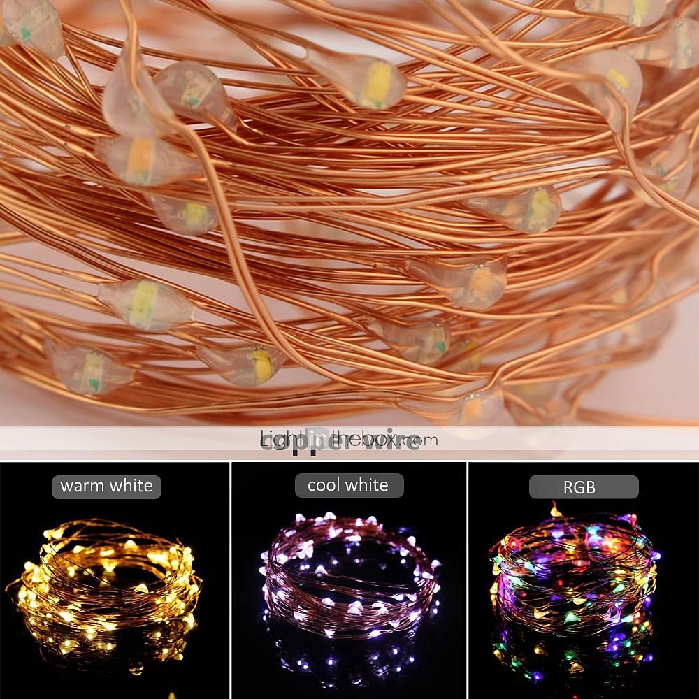 2025年 20m ストリングライト 200 LED 17キーリモートコントローラ 1セット 温白色 RGB ホワイト 防水 カット可能 USB USBパワード コレクション – $23.99 –P9