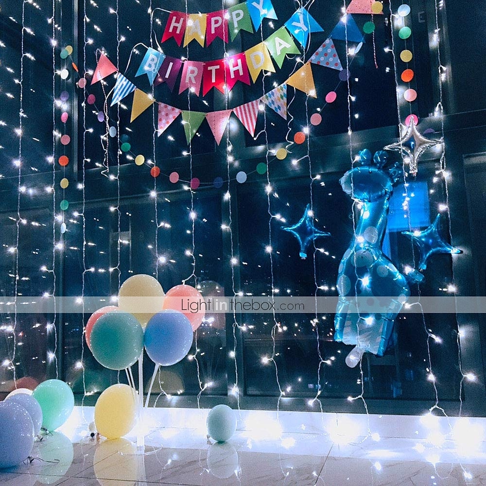 3M أضواء سلسلة 300 المصابيح تراجع LED 1PC أبيض دافئ أبيض أزرق ضد الماء حزب ديكور 220-240 V / قابلة للربط / IP44 2025 - $25.99 –P9