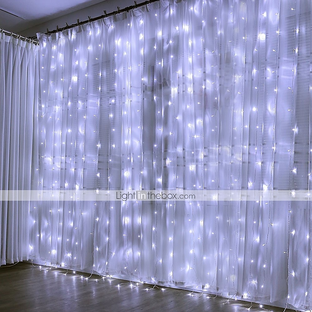 3M أضواء سلسلة 300 المصابيح تراجع LED 1PC أبيض دافئ أبيض أزرق ضد الماء حزب ديكور 220-240 V / قابلة للربط / IP44 2025 - $25.99 –P10