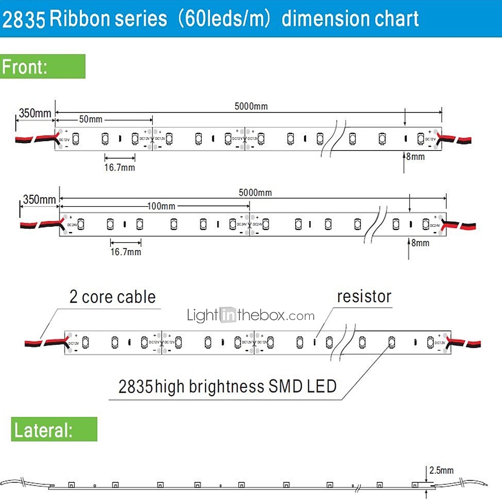 5m 16.4ft LED Strip Light Waterproof Flexible 300 LEDs 2835 SMD Warm White Cold White Red Blue Green for Bedroom Home Kitchen Party TV Backlight Cuttable DC 12V IP65 Self-adhesive 2026 - $9.49 –P11