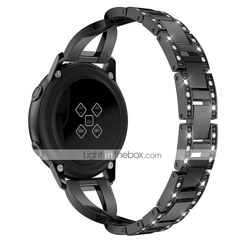 Óraszíj mert Samsung Watch 7/6/5/4 40/44mm, Galaxy Watch 5 Pro 45mm, Galaxy Watch 6/4 Classic 42/46/43/47mm, Watch 3, Active 2, Gear S3 S2 Rozsdamentes acél Csere Szíj 20mm 22mm Bling Diamond Luxus 2025 - $18.99 –P5