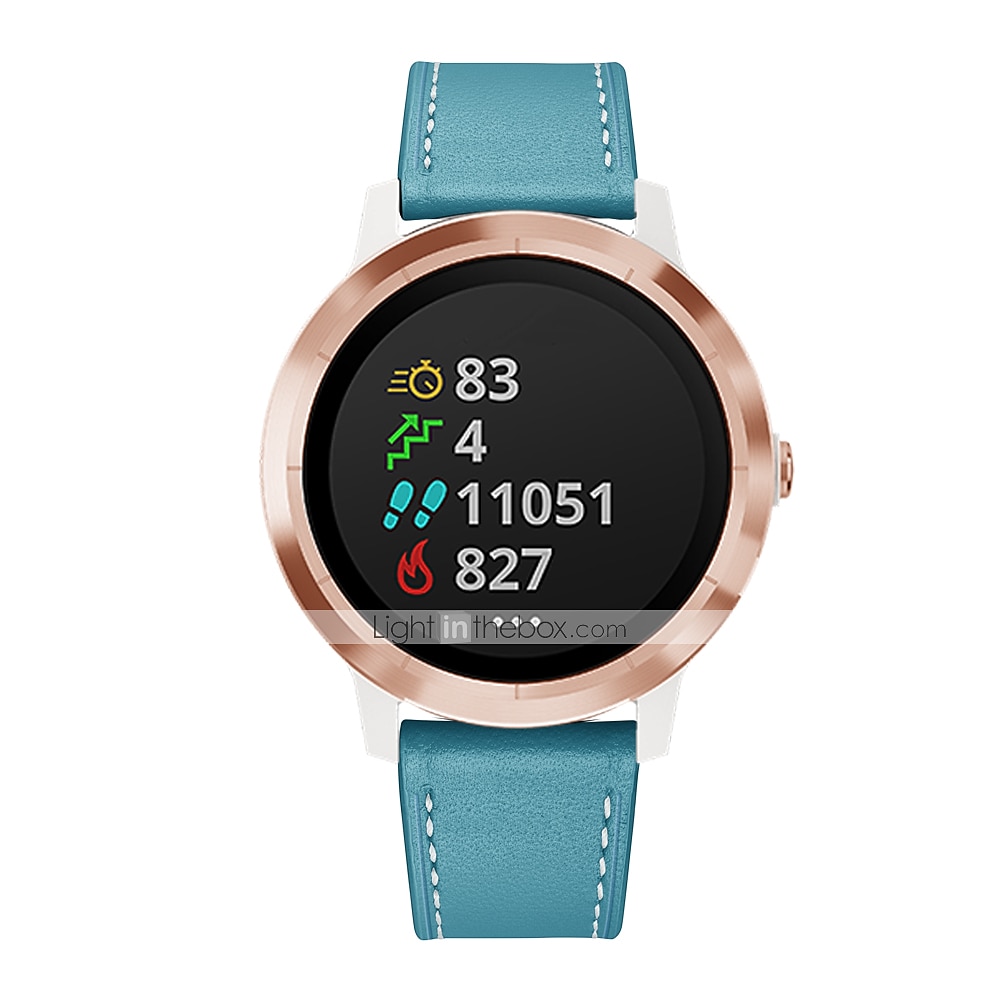 Pásek hodinek pro Garmin Forerunner 265 255 Active 5 Venu 3 2 Plus Vivoactive 4 3 Vivomove Sport Approach S42 S40 20mm 22mm Pravá kůže Výměna, nahrazení Popruh 20mm 22mm Kožená smyčka Náramek 2026 - $15.99 –P10