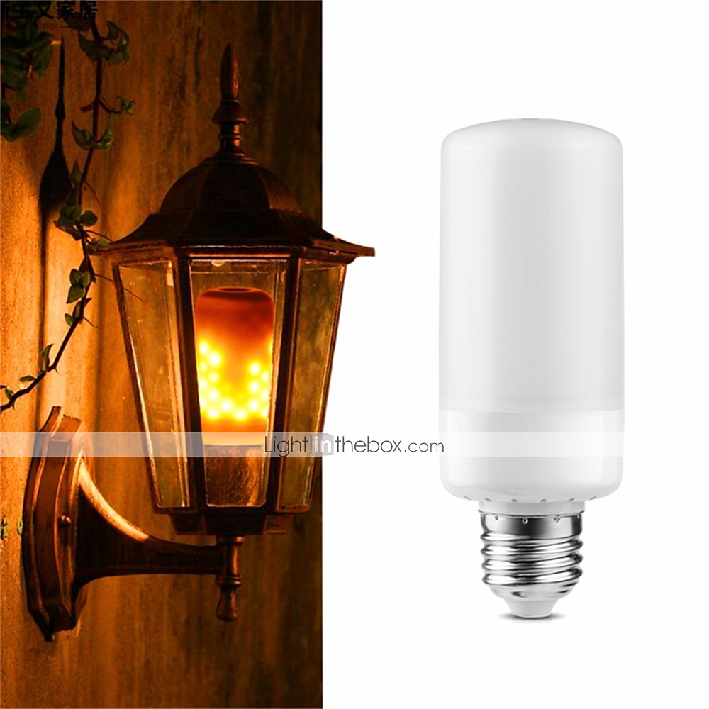Ampoule de feu à effet de flamme LED E26-E27 Base 4 modes avec effet à l'envers Halloween Décoration d'ambiance de Noël 8W AC85-265V de 2025 ? $9.49 –P3
