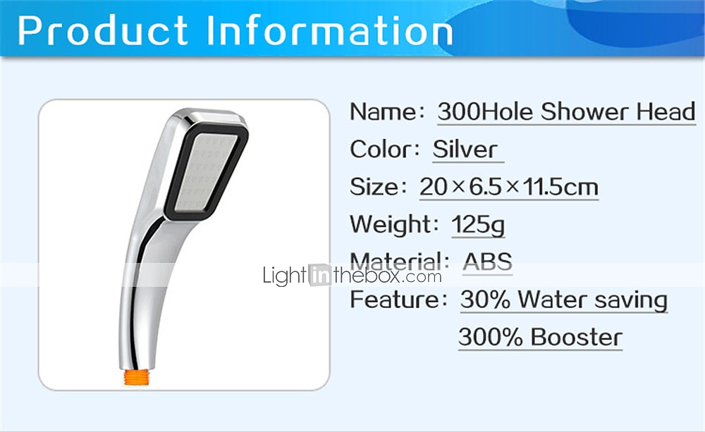 Classic Rain Shower Electroplated 300 Hole Water Saving Sprinkler Shower Head 2025 - $6.49 –P4