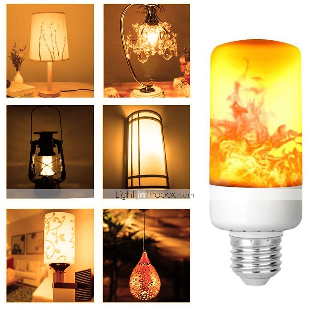 Ampoule de feu à effet de flamme LED E26-E27 Base 4 modes avec effet à l'envers Halloween Décoration d'ambiance de Noël 8W AC85-265V de 2025 ? $9.49 –P2