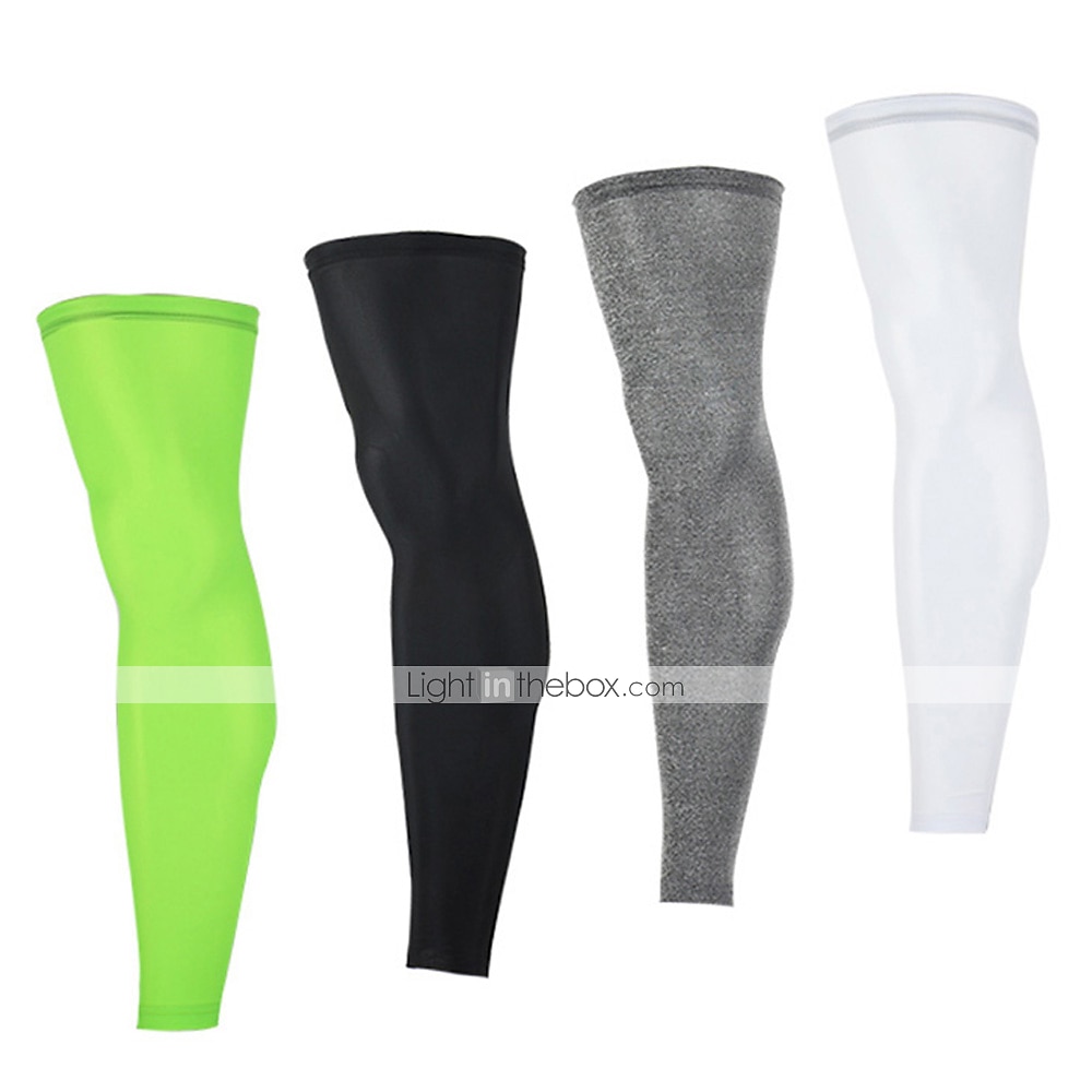 1 Par Arsuxeo Calentadores de la pierna / Polainas Color sólido Ligero Filtro Solar UPF 50 Bicicleta Negro Blanco Verde claro Poliéster Elastán Invierno para Hombre Mujer Adulto Bicicleta de Pista 2025 - $11.99 –P6
