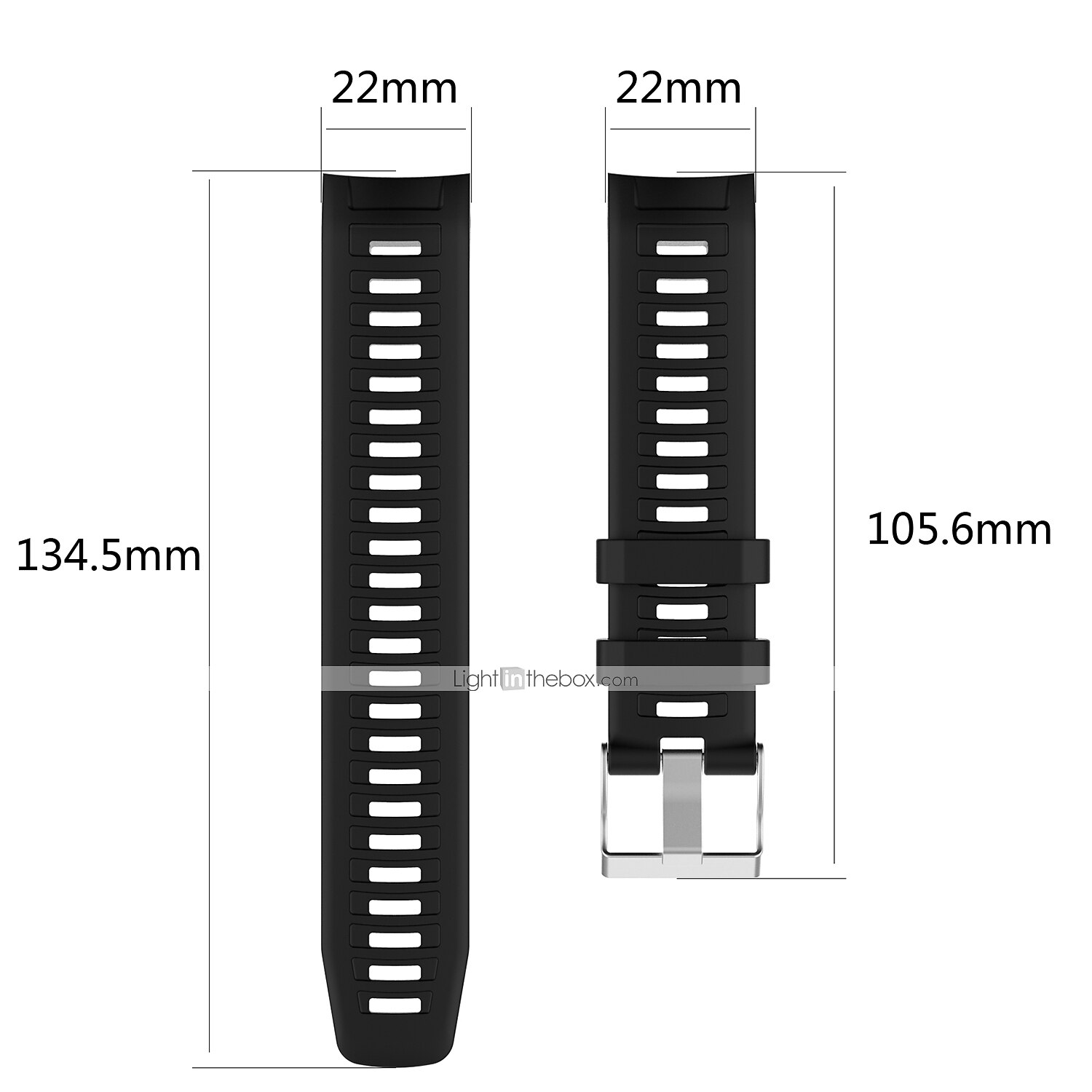 Óraszíj mert Garmin Instinct Crossover / Tide / Esports / Solar / Tactical, Instinct 2 Tactical / Surf / Solar, Instinct Szilikon Csere Szíj 22mm Légáteresztő Sportszíj Karszalag 2025 - $20.99 –P1