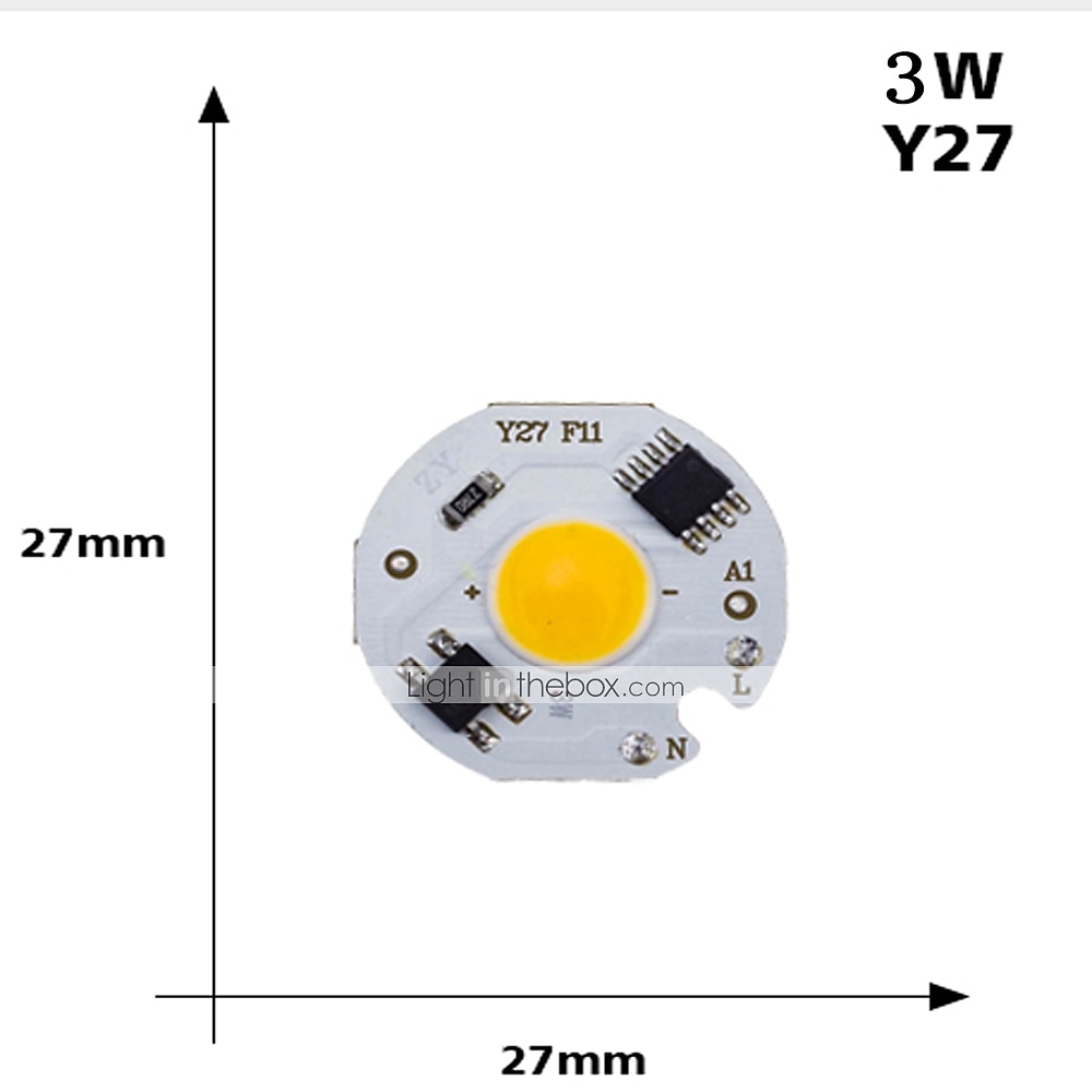2025年 Led 3ワット5ワット7ワット9ワットcobチップランプ220ボルトスマートic不要ドライバled電球用洪水ライトスポットライトdiy照明コールドホワイトウォームホワイト  コレクション – $8.49 –P5