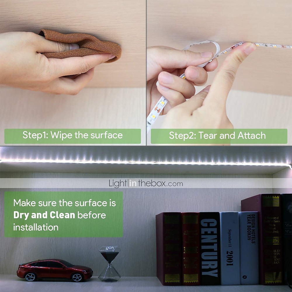 5m 16.4ft LED Strip Light Waterproof Flexible 300 LEDs 2835 SMD Warm White Cold White Red Blue Green for Bedroom Home Kitchen Party TV Backlight Cuttable DC 12V IP65 Self-adhesive 2026 - $9.49 –P10