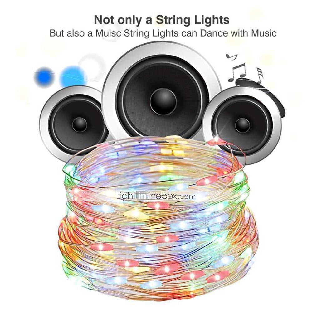 2025年 20m ストリングライト 200 LED 17キーリモートコントローラ 1セット 温白色 RGB ホワイト 防水 カット可能 USB USBパワード コレクション – $23.99 –P10