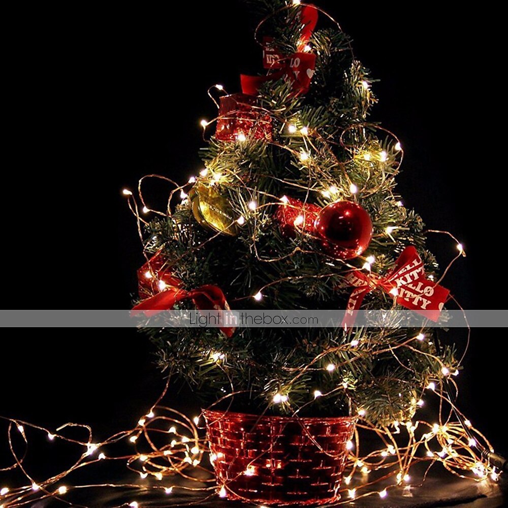 Guirlande lumineuse 50m 500 leds 1pc blanc chaud rvb blanc étanche fête décorative 12 v de 2025 ? $56.99 –P13