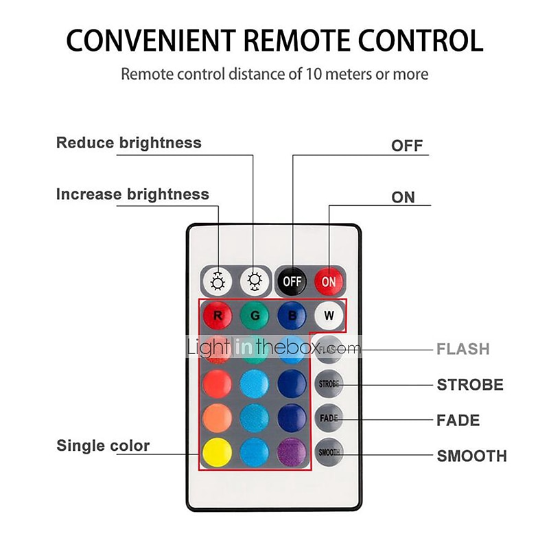 Outdoor Remote Controlled RGB Submersible Light – Waterproof LED Lights Battery Powered for Swimming Pool, Vase, Bowl, Garden, and Party Decoration 1/4/8 pcs 2026 - $10.99 –P3