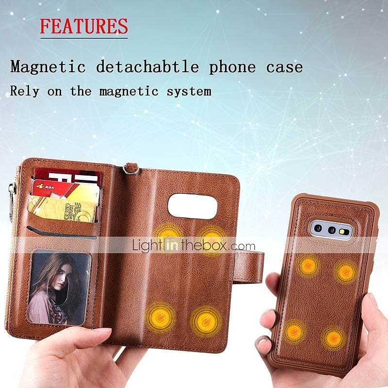 Phone Case For Samsung Galaxy S23 S21 S20 Plus Ultra Wallet Case with Stand Holder Wallet Card Holder Solid Color Hard PU Leather 2025 - $27.99 –P15