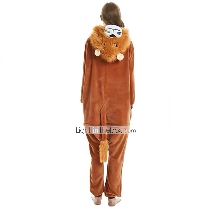 Dla dorosłych Zwierzę Kostium Onesie Strój karnawałowy Lew Piżama Onesie Piżama Kigurumi zabawny kostium Dla Mężczyźni i kobiety Karnawał Rysunek 2025 - $40.99 -P2