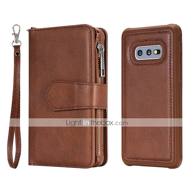 Phone Case For Samsung Galaxy S23 S21 S20 Plus Ultra Wallet Case with Stand Holder Wallet Card Holder Solid Color Hard PU Leather 2025 - $27.99 –P3