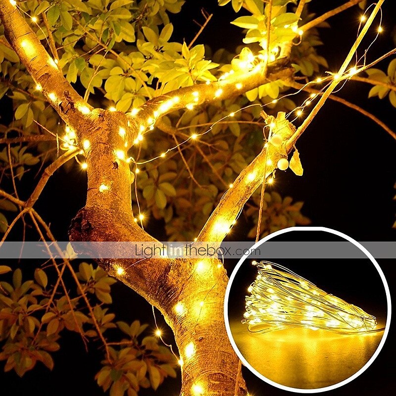 elegante festa di ricevimento di nozze 2 pezzi/set 3m 30led luci a stringa batteria scatola filo di rame ghirlanda lampada esterna impermeabile illuminazione fata per natale festa di nozze decorazione del 2025 a $8.99 –P14