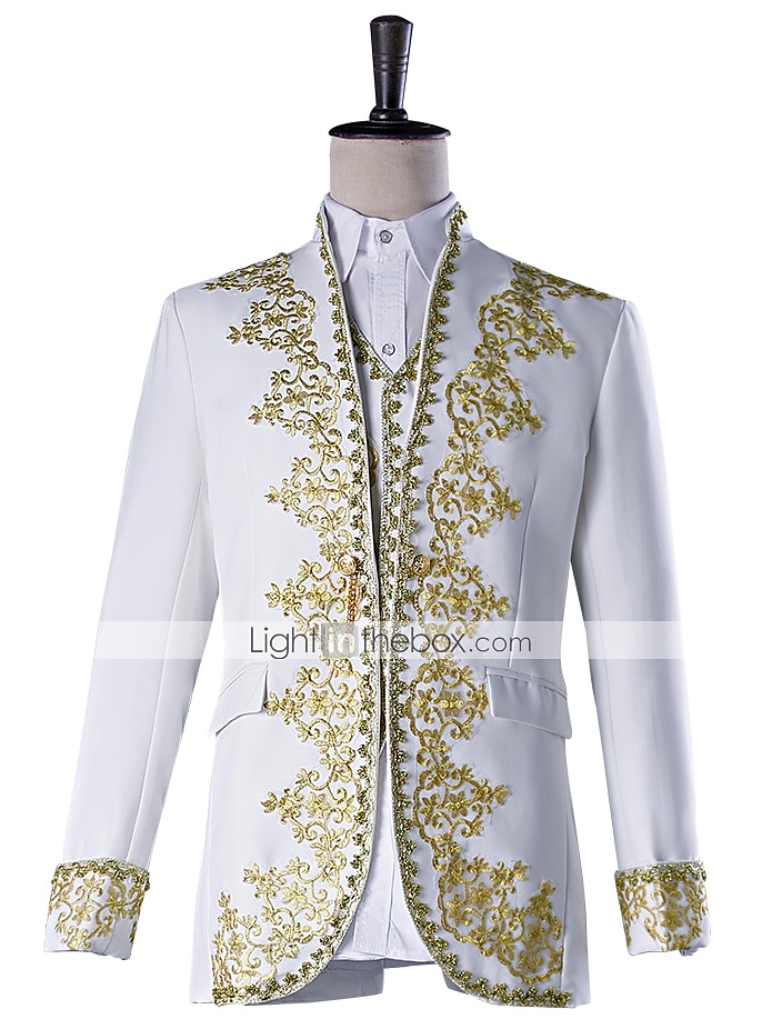 Trajes Chaqueta de circo Príncipe Victoriano Chaqueta de Napoleón Adultos Hombre Víspera de Todos los Santos Año Nuevo Mascarada Ropa de fiesta de noche Fiesta / Noche Jubileo de platino de la reina 2026 - $164.99 –P4