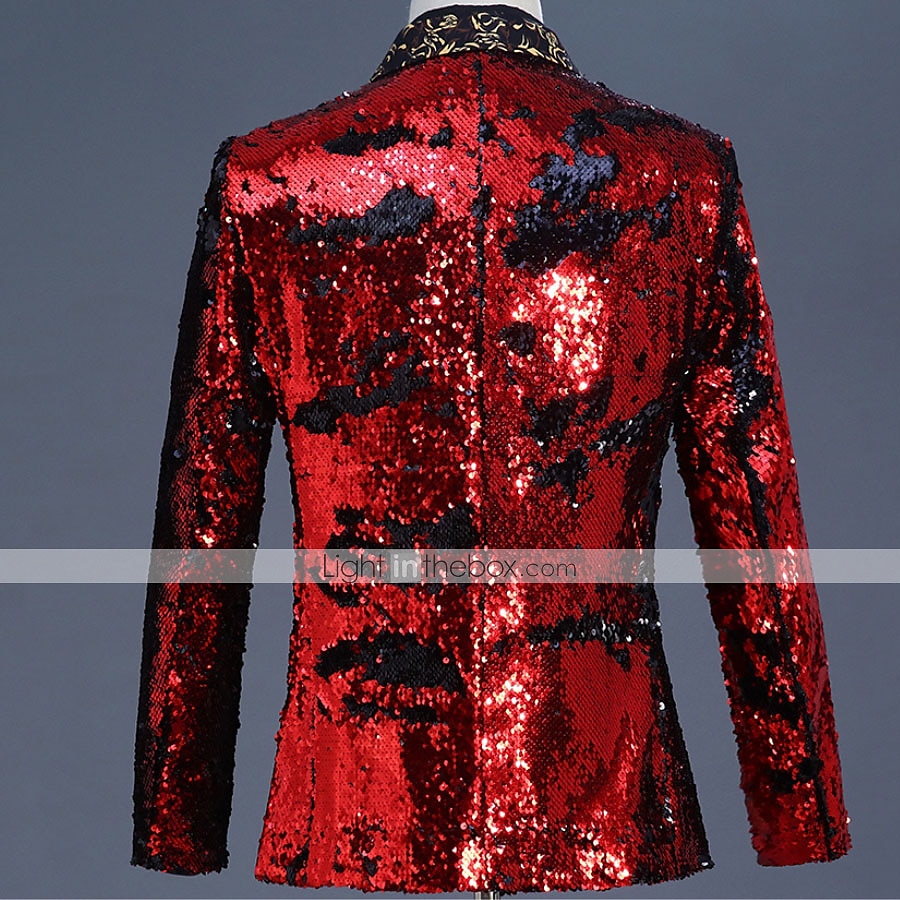 Ντίσκο Δεκαετία '80 Smoching Κοστούμια & Σακάκια Πρίγκηπας Πούλιες Γεωμετρικό Φανταχτερή Φόρεμα Ανδρικά Αποκριάτικη Στολή Απόκριες Νέος Χρόνος 2026 - $147.99 –P6