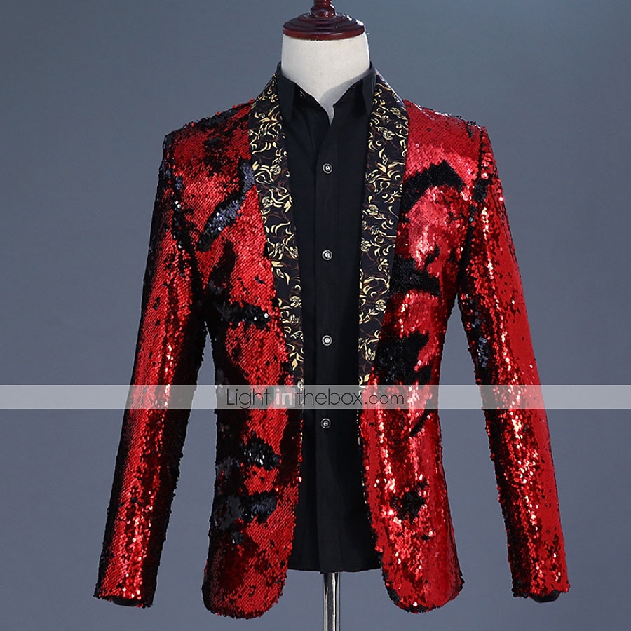 Ντίσκο Δεκαετία '80 Smoching Κοστούμια & Σακάκια Πρίγκηπας Πούλιες Γεωμετρικό Φανταχτερή Φόρεμα Ανδρικά Αποκριάτικη Στολή Απόκριες Νέος Χρόνος 2026 - $147.99 –P5