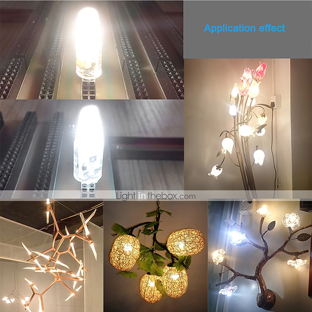 10 stuks 4 W 2-pins LED-lampen 400 lm G4 T 1 LED-kralen COB Warm wit Wit 12 V / CE 2025 - $47.99 –P4
