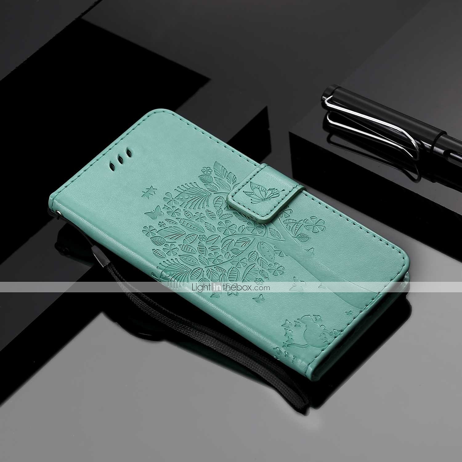 téléphone Coque Pour Motorola Moto E4 Plus Portefeuille Clapet Portefeuille Porte Carte Arbre Fleur Dur faux cuir de 2025 ? $12.99 –P7