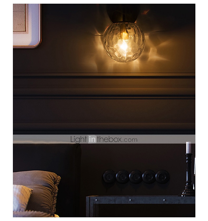 candeeiros de parede estilo nórdico mini arandelas de parede quartos lojas / cafés aplique de parede de vidro ip20 220-240v de 2026 por $76.99 –P4