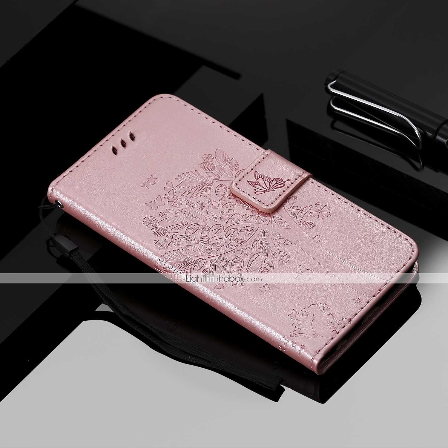 téléphone Coque Pour Motorola Moto E4 Plus Portefeuille Clapet Portefeuille Porte Carte Arbre Fleur Dur faux cuir de 2025 ? $12.99 –P4
