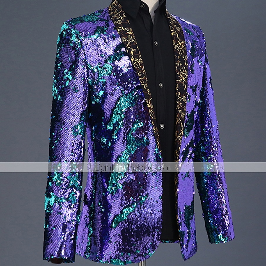 Ντίσκο Δεκαετία '80 Smoching Κοστούμια & Σακάκια Πρίγκηπας Πούλιες Γεωμετρικό Φανταχτερή Φόρεμα Ανδρικά Αποκριάτικη Στολή Απόκριες Νέος Χρόνος 2026 - $147.99 –P3