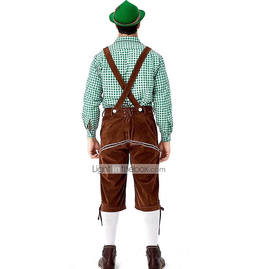 Oktoberfest nahkahousuista Saksa München Wiesn Niityt Miesten Perinteinen tyyli kangas Pusero Shortsit 2025 - $57.99 –P4