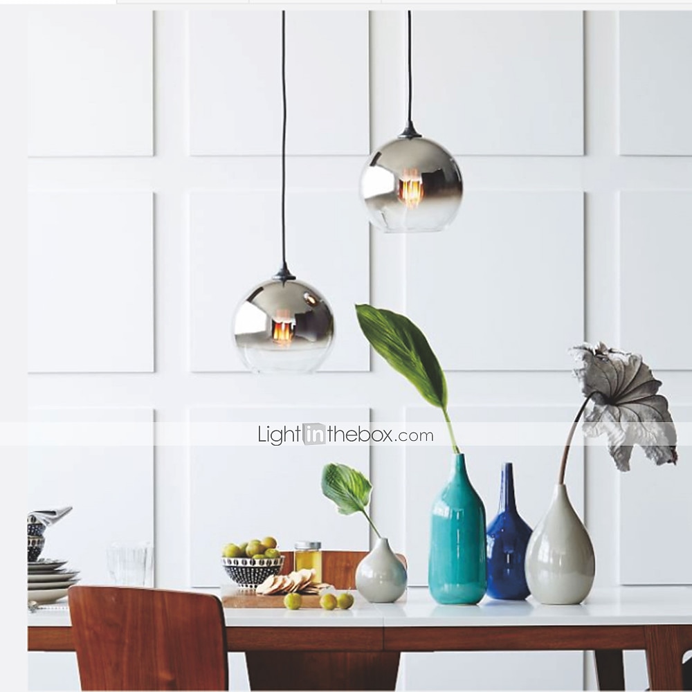 20 cm Single Design Pendant Light Glass Globe Electroplated Nordic Style 110-120V 220-240V 2025 - $67.99 –P5