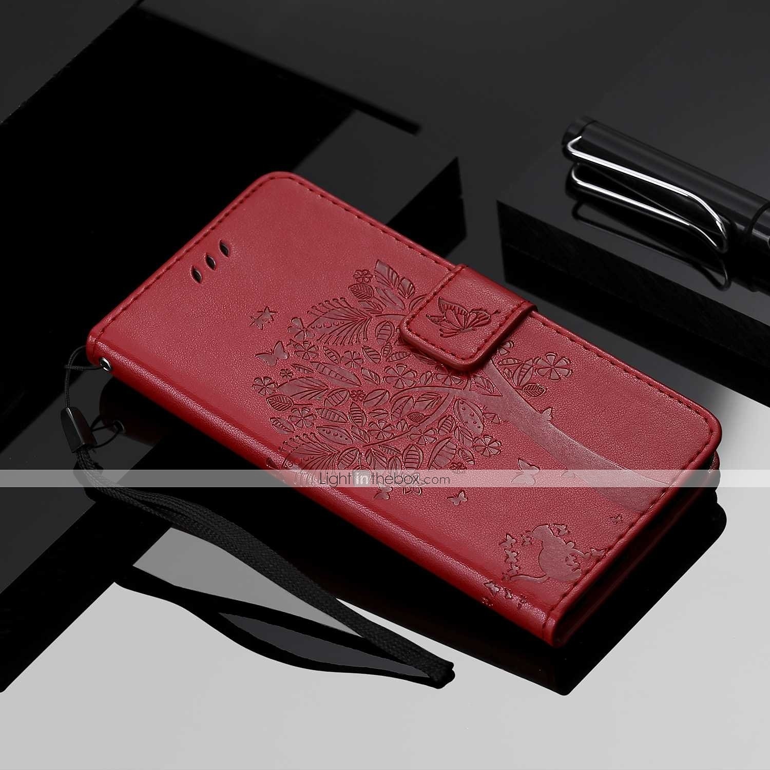 téléphone Coque Pour Motorola Moto E4 Plus Portefeuille Clapet Portefeuille Porte Carte Arbre Fleur Dur faux cuir de 2025 ? $12.99 –P2