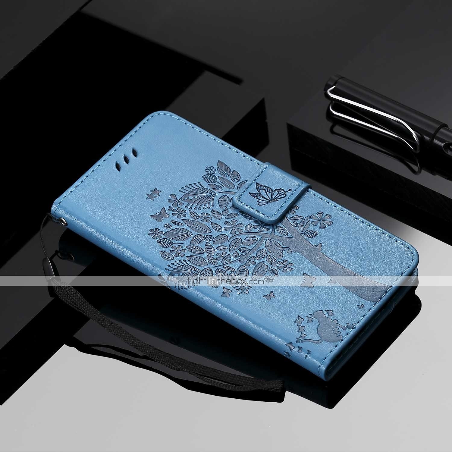 téléphone Coque Pour Motorola Moto E4 Plus Portefeuille Clapet Portefeuille Porte Carte Arbre Fleur Dur faux cuir de 2025 ? $12.99 –P3