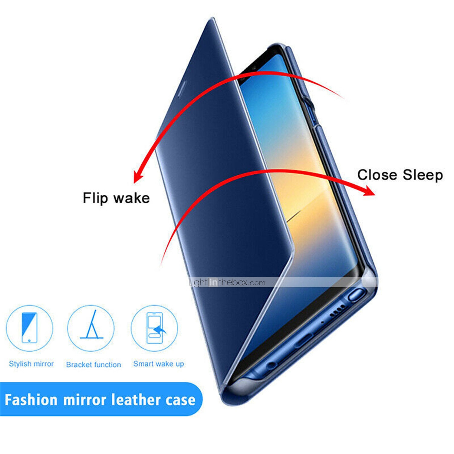 Smart Mirror View Smart Flip Phone Case For Huawei Mate 30 Pro Mate 20 Pro Mate 20X Mate 10 Pro Stents Cover 2025 - $15.99 –P6