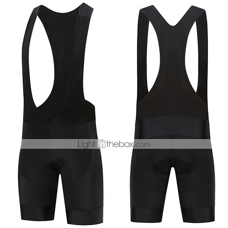Herre Bib Shorts 3D polstret shorts Sykkel Shorts Bunner Semi-formsydd Fjellsykling Veisykling sport Pustende Hurtigtørkende Fukttransport Bekvem Svart Gul Lycra Klær Avanceret Sykkelklær 2025 - $27.99 –P2