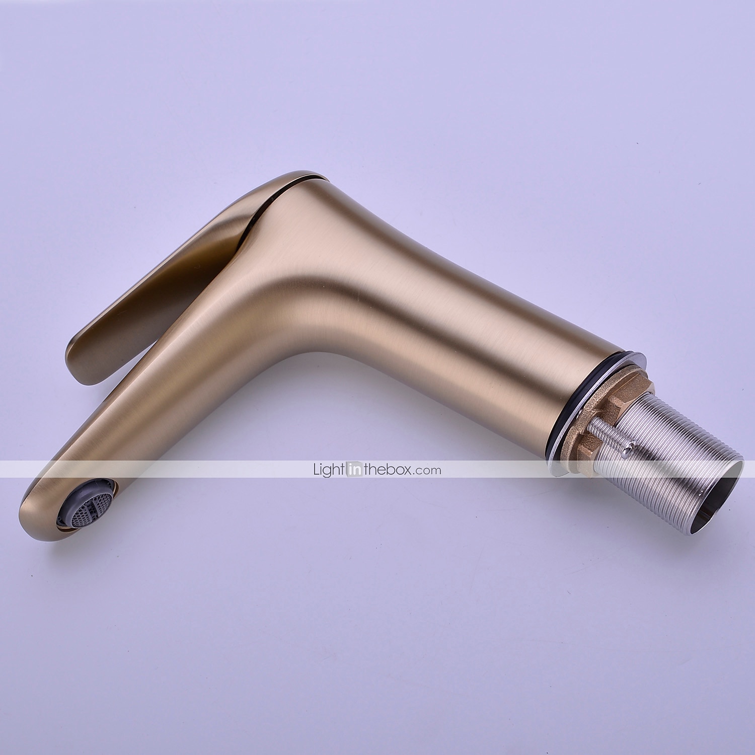 robinet pour lavabo - chrome simple / brossé / galvanisé centerset monocommande monotroubath taps / laiton de 2025 ? $129.99 –P7